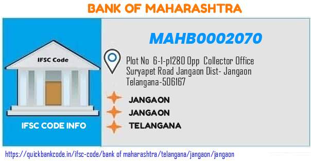 Bank of Maharashtra Jangaon MAHB0002070 IFSC Code