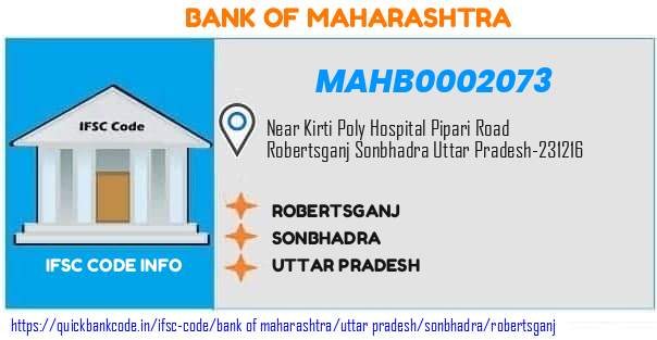 Bank of Maharashtra Robertsganj MAHB0002073 IFSC Code