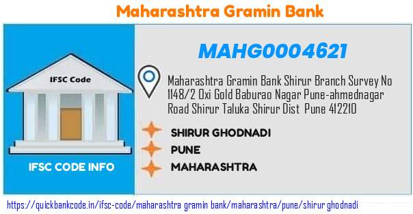 Maharashtra Gramin Bank Shirur Ghodnadi MAHG0004621 IFSC Code