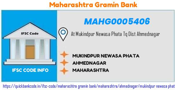 MAHG0005406 Maharashtra Gramin Bank. MUKINDPUR NEWASA PHATA