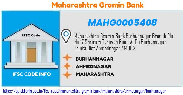 Maharashtra Gramin Bank Burhannagar MAHG0005408 IFSC Code