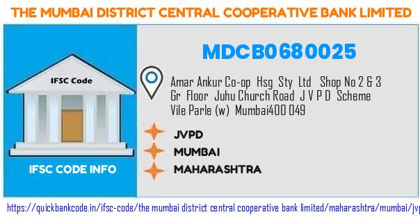 MDCB0680025 Mumbai District Central Co-operative Bank. JVPD