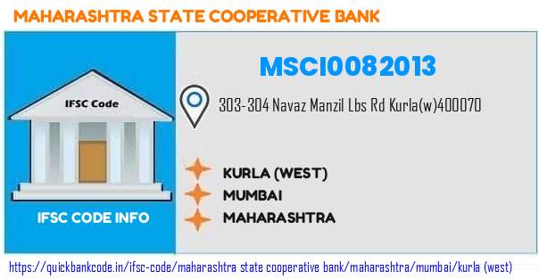 Maharashtra State Cooperative Bank Kurla west MSCI0082013 IFSC Code