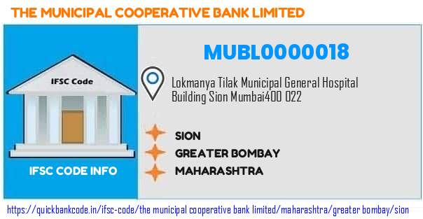 The Municipal Cooperative Bank Sion MUBL0000018 IFSC Code