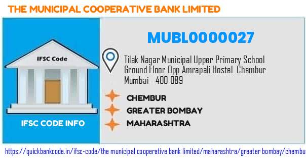 The Municipal Cooperative Bank Chembur MUBL0000027 IFSC Code