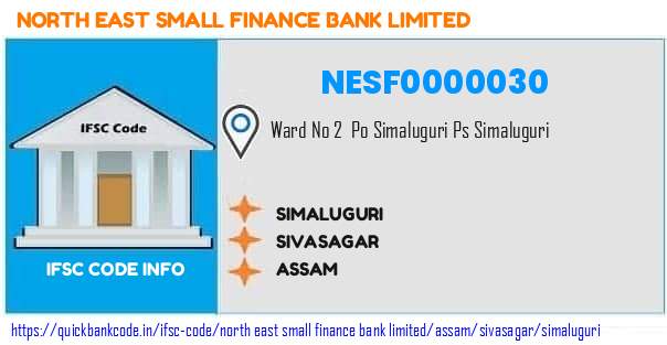 North East Small Finance Bank Simaluguri NESF0000030 IFSC Code
