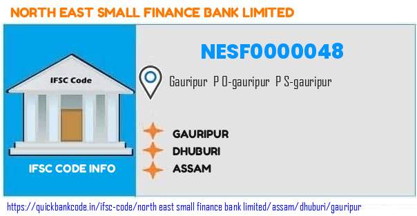 North East Small Finance Bank Gauripur NESF0000048 IFSC Code