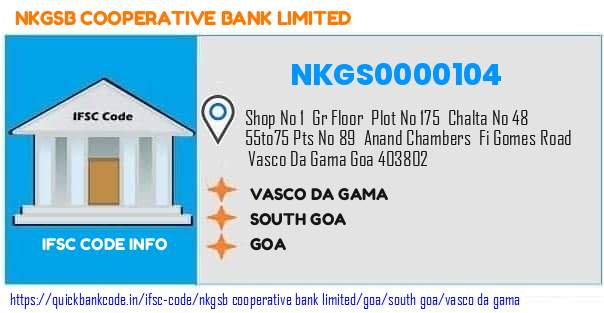 Nkgsb Cooperative Bank Vasco Da Gama NKGS0000104 IFSC Code