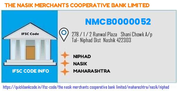 The Nasik Merchants Cooperative Bank Niphad NMCB0000052 IFSC Code