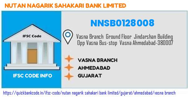 Nutan Nagarik Sahakari Bank Vasna Branch NNSB0128008 IFSC Code