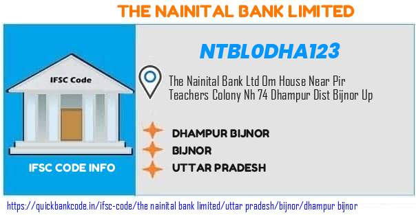 The Nainital Bank Dhampur Bijnor NTBL0DHA123 IFSC Code