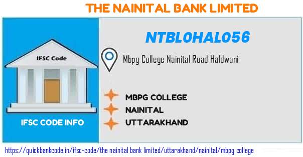 The Nainital Bank Mbpg College NTBL0HAL056 IFSC Code