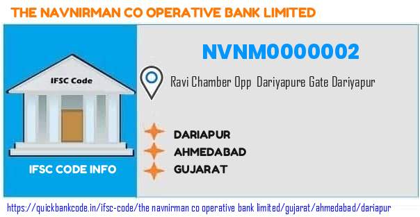 The Navnirman Co Operative Bank Dariapur NVNM0000002 IFSC Code