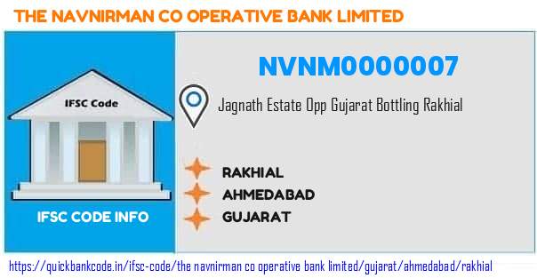 The Navnirman Co Operative Bank Rakhial NVNM0000007 IFSC Code