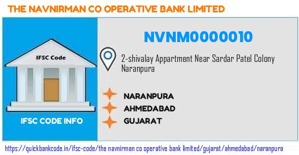 The Navnirman Co Operative Bank Naranpura NVNM0000010 IFSC Code