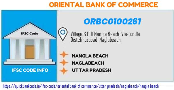 Oriental Bank of Commerce Nangla Beach ORBC0100261 IFSC Code