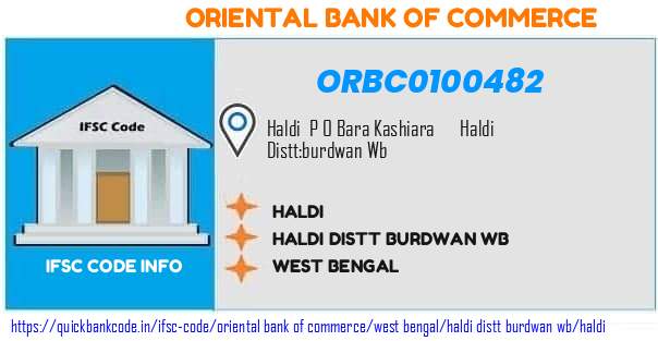 Oriental Bank of Commerce Haldi ORBC0100482 IFSC Code