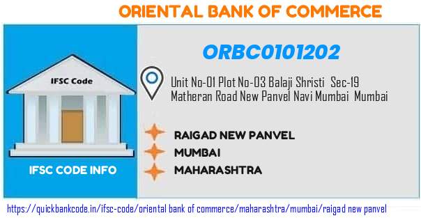 Oriental Bank of Commerce Raigad New Panvel ORBC0101202 IFSC Code