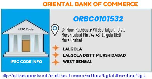 Oriental Bank of Commerce Lalgola ORBC0101532 IFSC Code