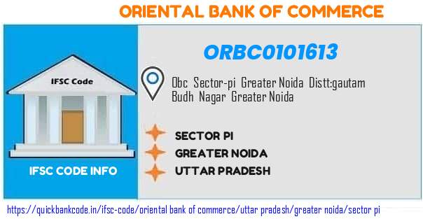 Oriental Bank of Commerce Sector Pi ORBC0101613 IFSC Code