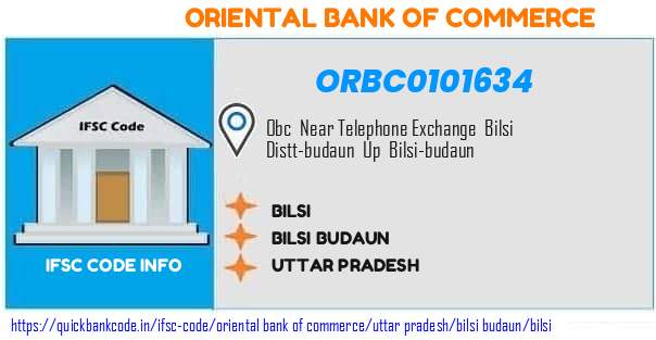 Oriental Bank of Commerce Bilsi ORBC0101634 IFSC Code
