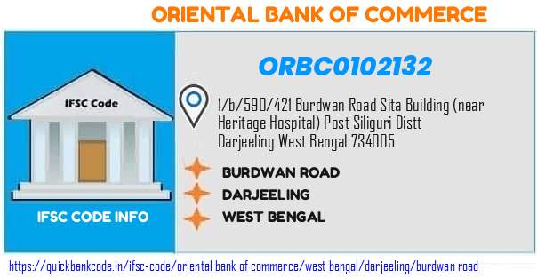 Oriental Bank of Commerce Burdwan Road ORBC0102132 IFSC Code