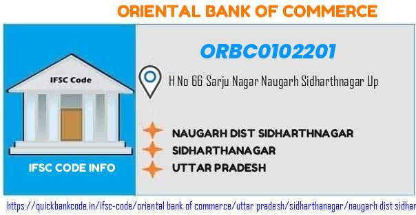 Oriental Bank of Commerce Naugarh Dist Sidharthnagar ORBC0102201 IFSC Code
