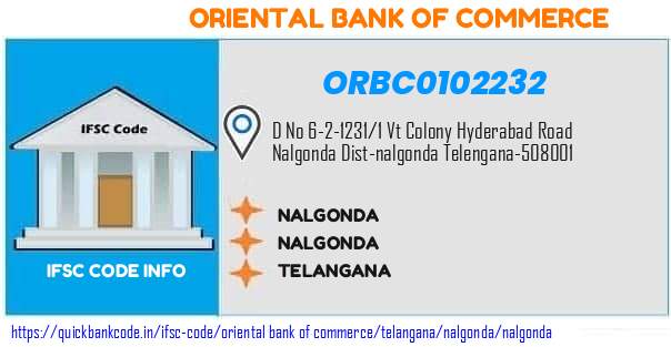 Oriental Bank of Commerce Nalgonda ORBC0102232 IFSC Code