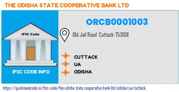 The Odisha State Cooperative Bank Cuttack ORCB0001003 IFSC Code