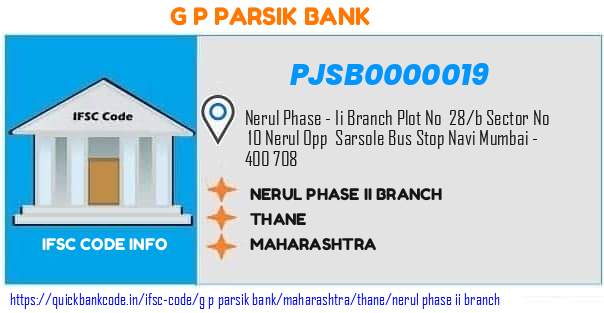 G P Parsik Bank Nerul Phase Ii Branch PJSB0000019 IFSC Code