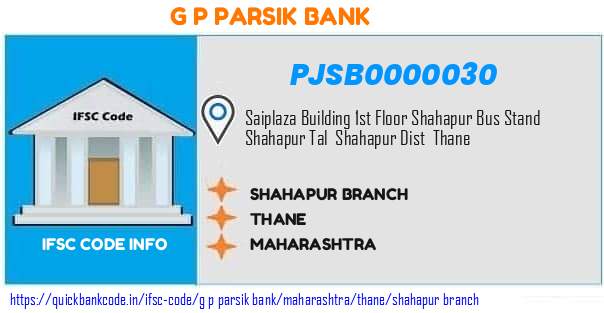 G P Parsik Bank Shahapur Branch PJSB0000030 IFSC Code