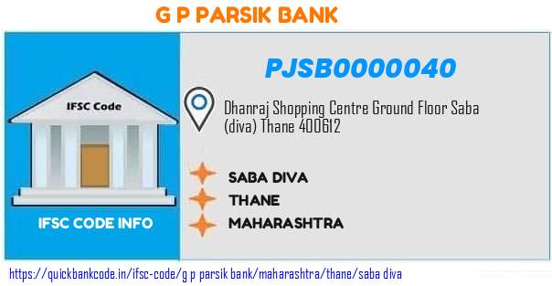 G P Parsik Bank Saba Diva PJSB0000040 IFSC Code