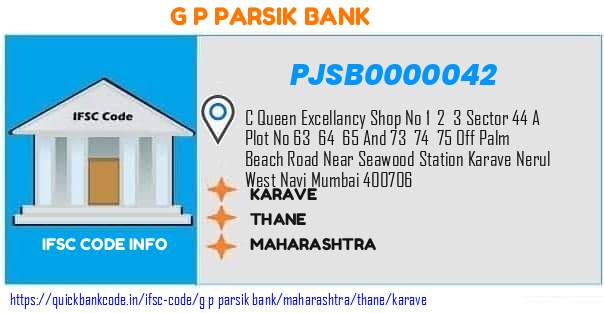 G P Parsik Bank Karave PJSB0000042 IFSC Code