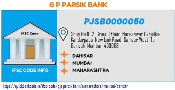 G P Parsik Bank Dahisar PJSB0000050 IFSC Code