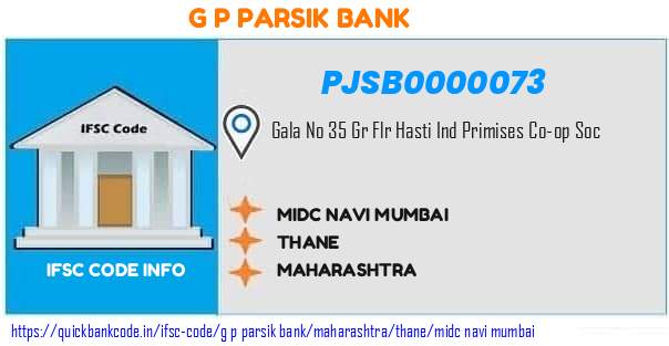 G P Parsik Bank Midc Navi Mumbai PJSB0000073 IFSC Code