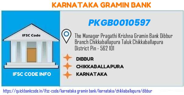 Karnataka Gramin Bank Dibbur PKGB0010597 IFSC Code