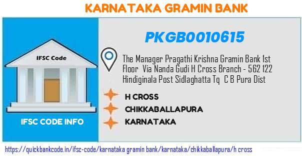 PKGB0010615 Karnataka Gramin Bank. H.CROSS