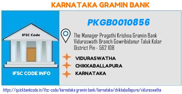 Karnataka Gramin Bank Viduraswatha PKGB0010856 IFSC Code