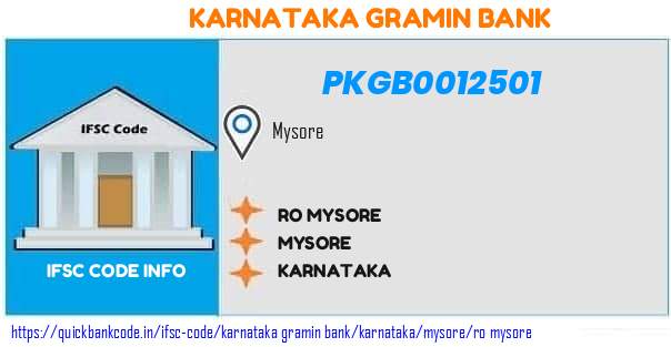 Karnataka Gramin Bank Ro Mysore PKGB0012501 IFSC Code
