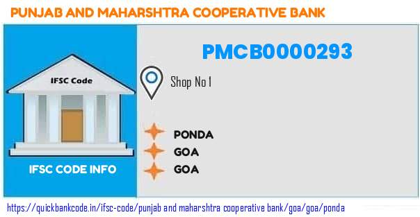 Punjab And Maharshtra Cooperative Bank Ponda PMCB0000293 IFSC Code