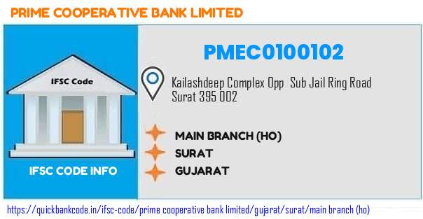 Prime Cooperative Bank Main Branch ho PMEC0100102 IFSC Code