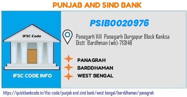 PSIB0020976 Punjab & Sind Bank. PANAGRAH