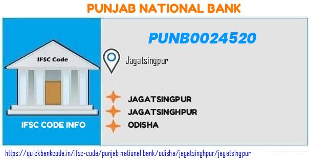 Punjab National Bank Jagatsingpur PUNB0024520 IFSC Code