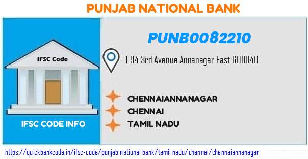 Punjab National Bank Chennaiannanagar PUNB0082210 IFSC Code
