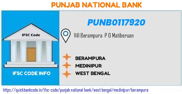 Punjab National Bank Berampura PUNB0117920 IFSC Code