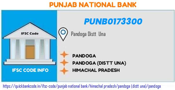 Punjab National Bank Pandoga PUNB0173300 IFSC Code