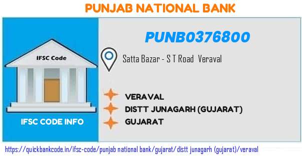 Punjab National Bank Veraval PUNB0376800 IFSC Code