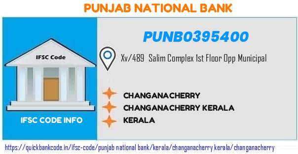 Punjab National Bank Changanacherry PUNB0395400 IFSC Code