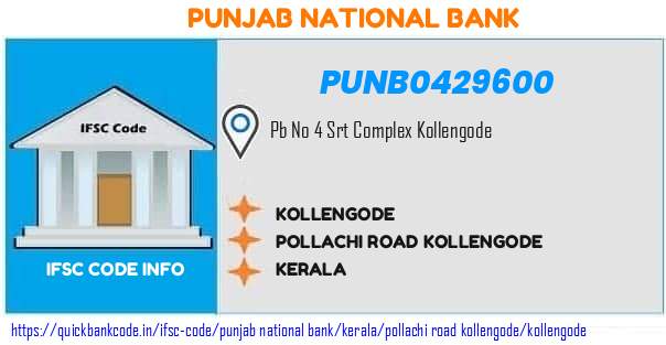 Punjab National Bank Kollengode PUNB0429600 IFSC Code
