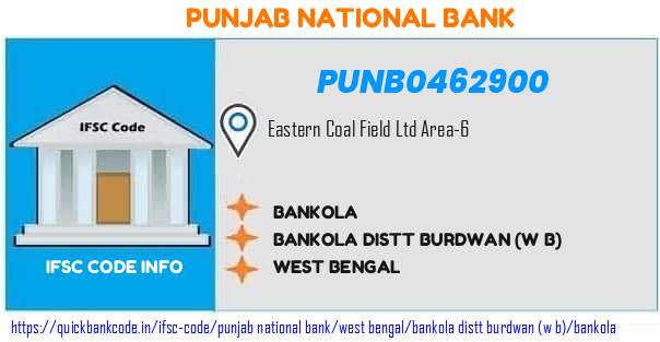 Punjab National Bank Bankola PUNB0462900 IFSC Code